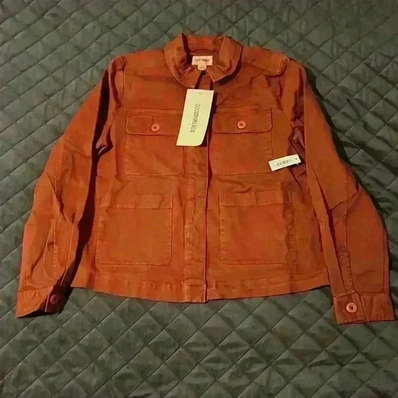 Goodthreads Women's Relaxed Chino Chore Jacket - Picture 1 of 6